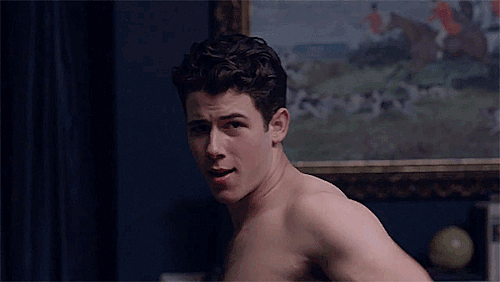 This is a GIF of Nick Jonas. 
