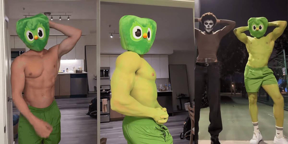 This jacked Duolingo hunk teaching the language of gay thirst