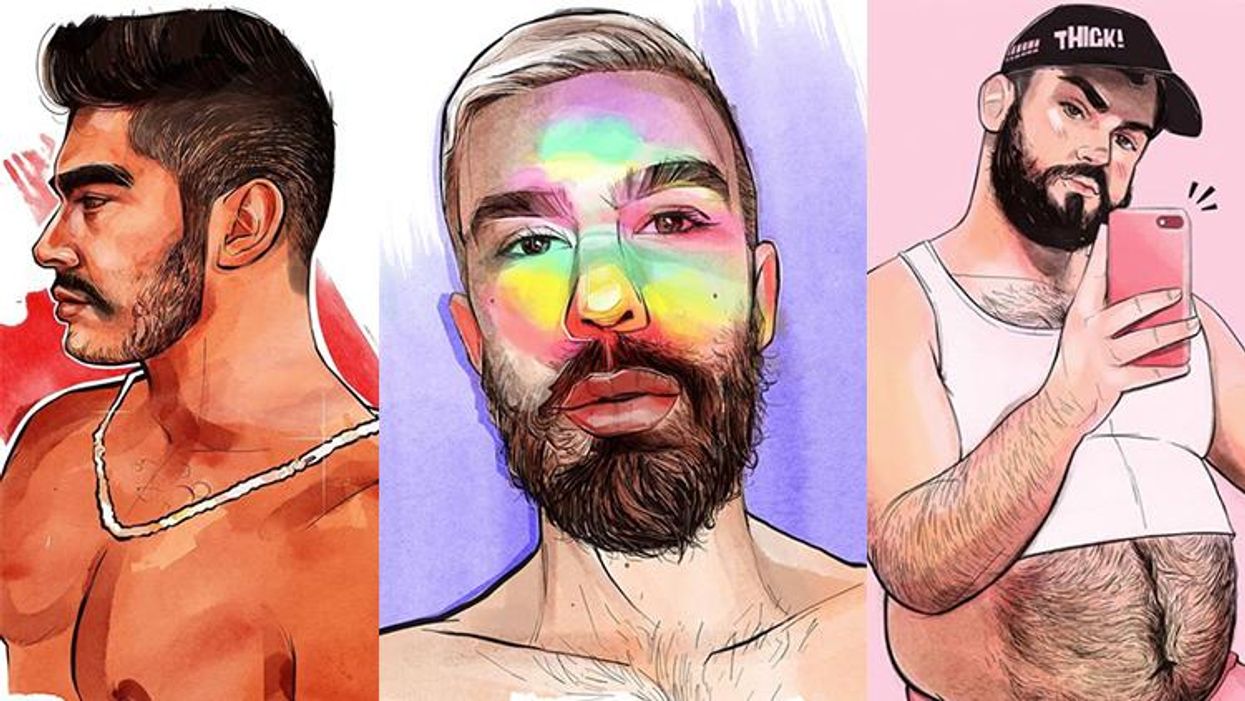 This Queer Artist's Illustrated Portraits Are STUNNING
