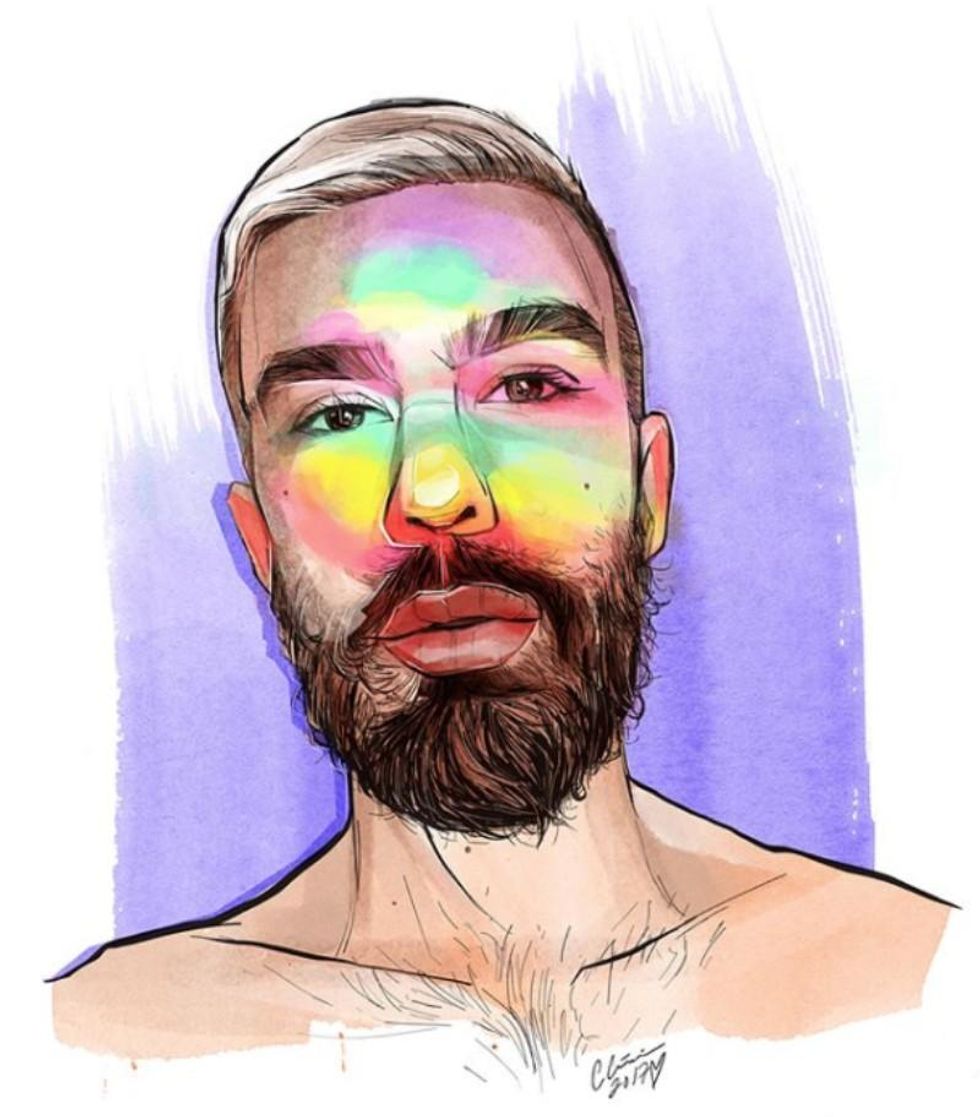 This Queer Artist's Illustrated Portraits Are STUNNING