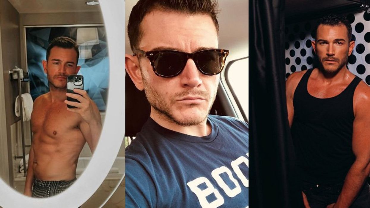 Three side-by-side images of Jim Verraros