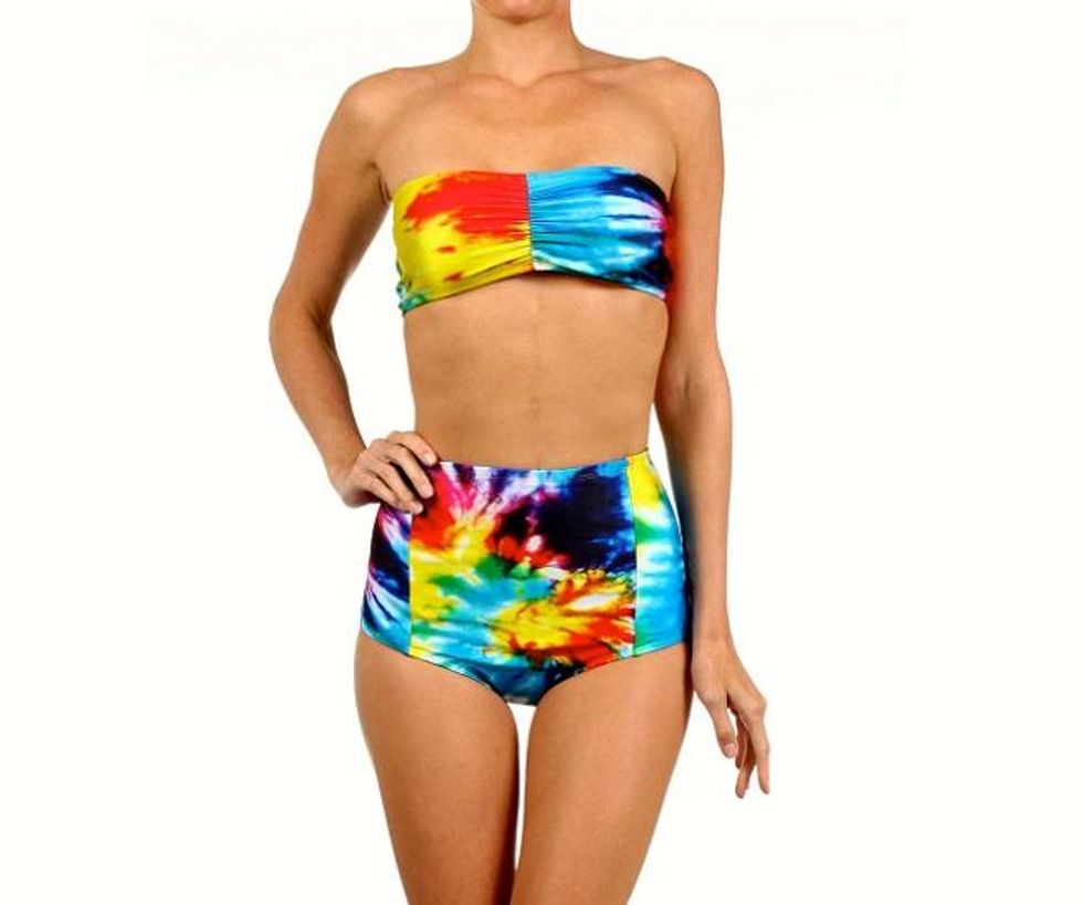 tie dye swimsuit