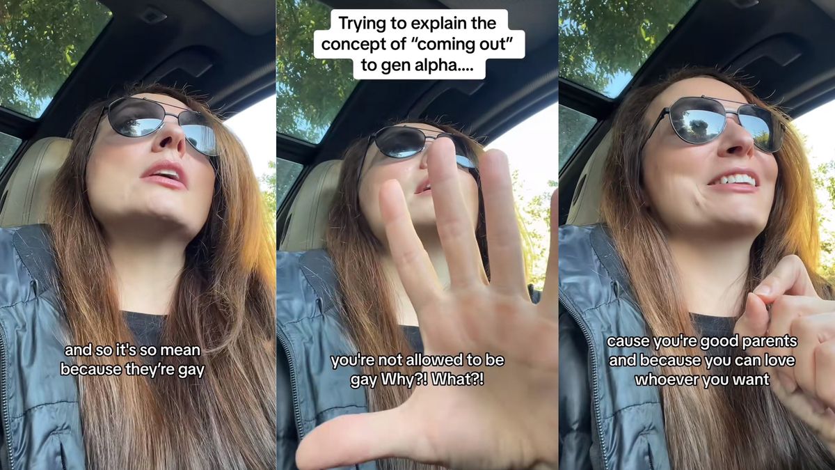 TikTok star Emmaline Carroll Southwell made a viral video explain what coming out is to her kids