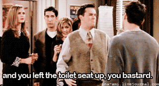 Toilet Seat Up Friends gif