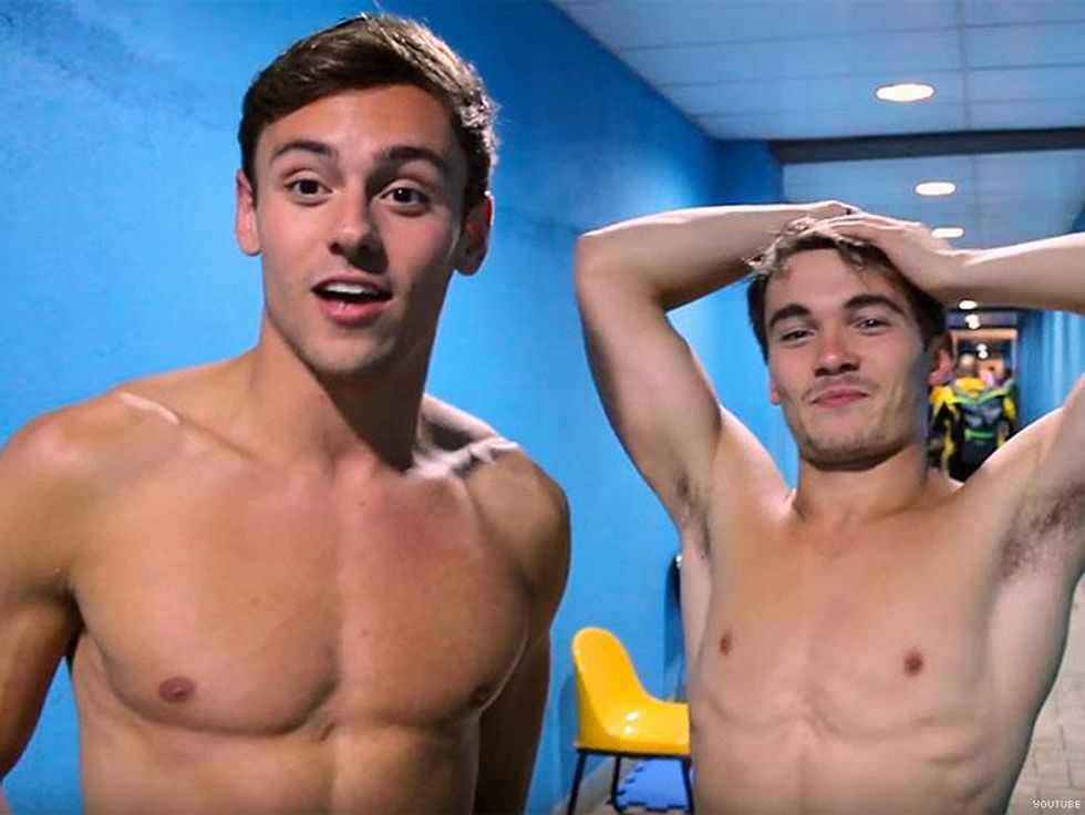 Tom Daley and diving partner Daniel Goodfellow