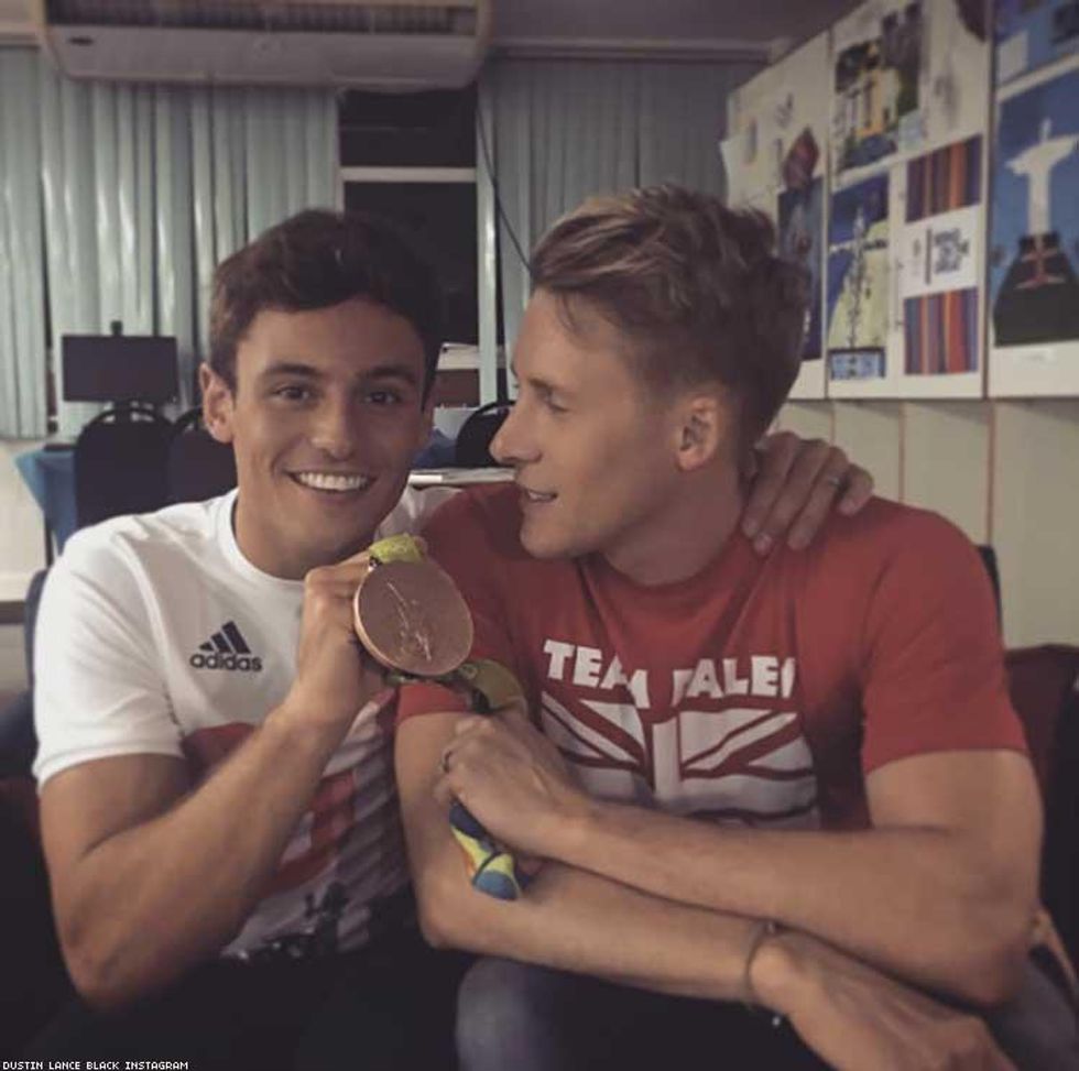 Tom Daley and Dustin Lance Black