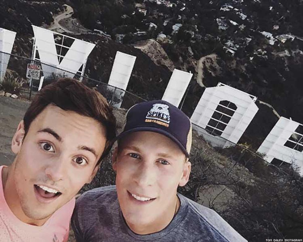 Tom Daley and Dustin Lance Black