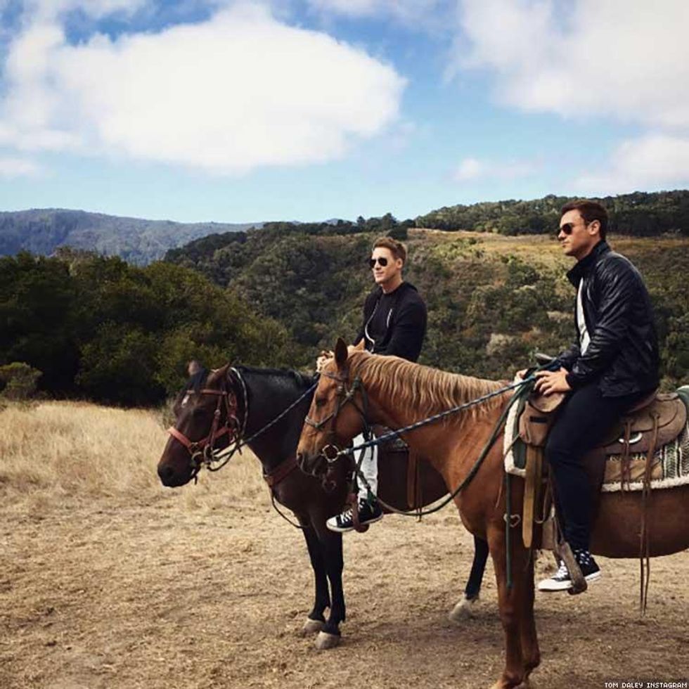 Tom Daley and Dustin Lance Black