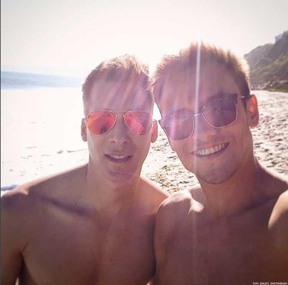 Tom Daley and Dustin Lance Black