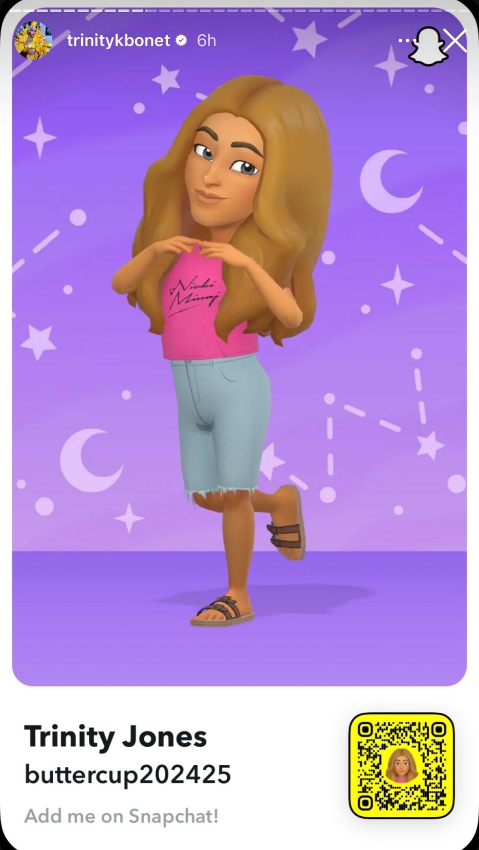 Trinity K. Bonet via Instagram story