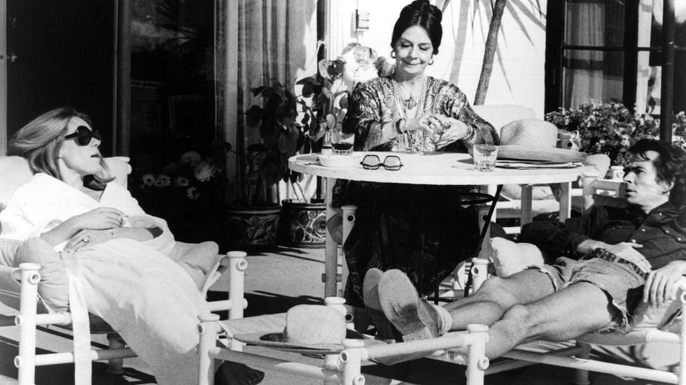 Tuesday Weld (left) and Anthony Perkins (right) in Play It as It Lays