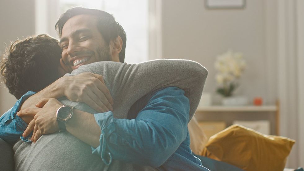 two men bonding together