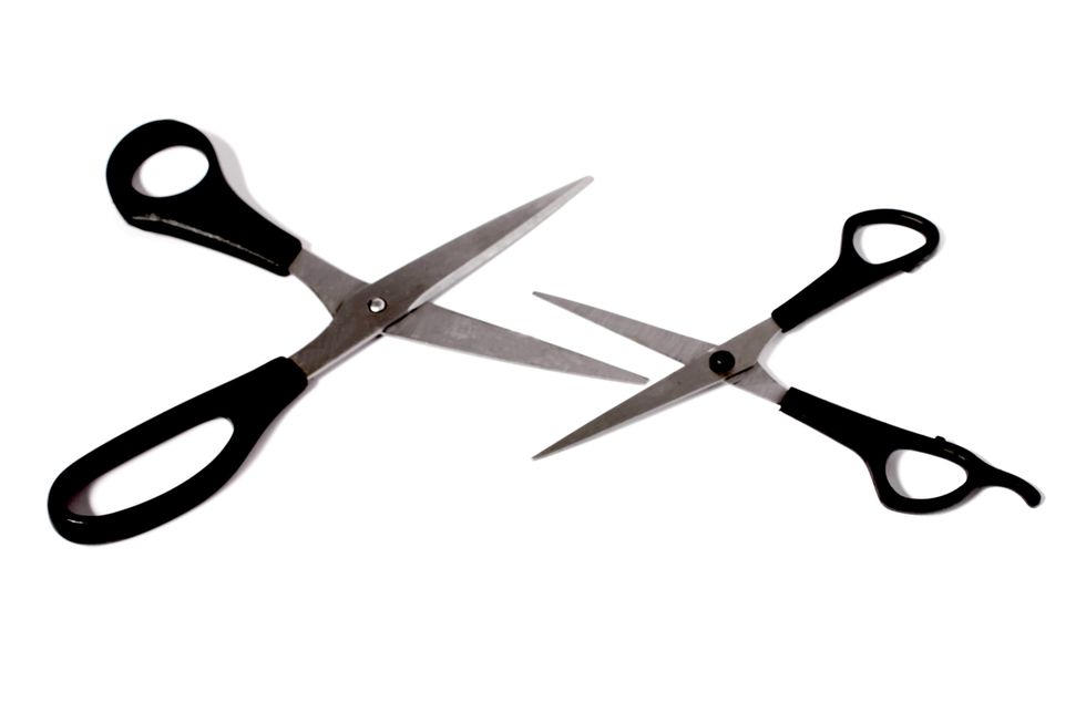 two pairs of scissors