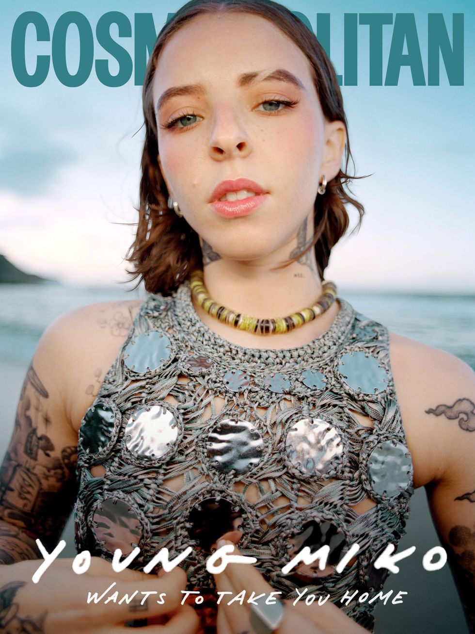 \u200b\u200bYoung Miko on the cover of Cosmopolitan.