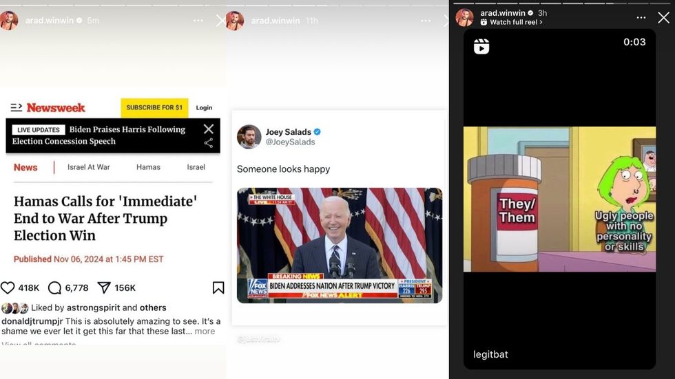 \u200bArad Winwin via Instagram\u200b stories