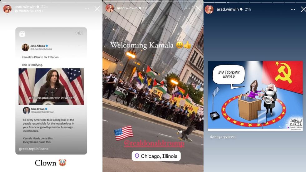 \u200bArad Winwin via Instagram\u200b stories