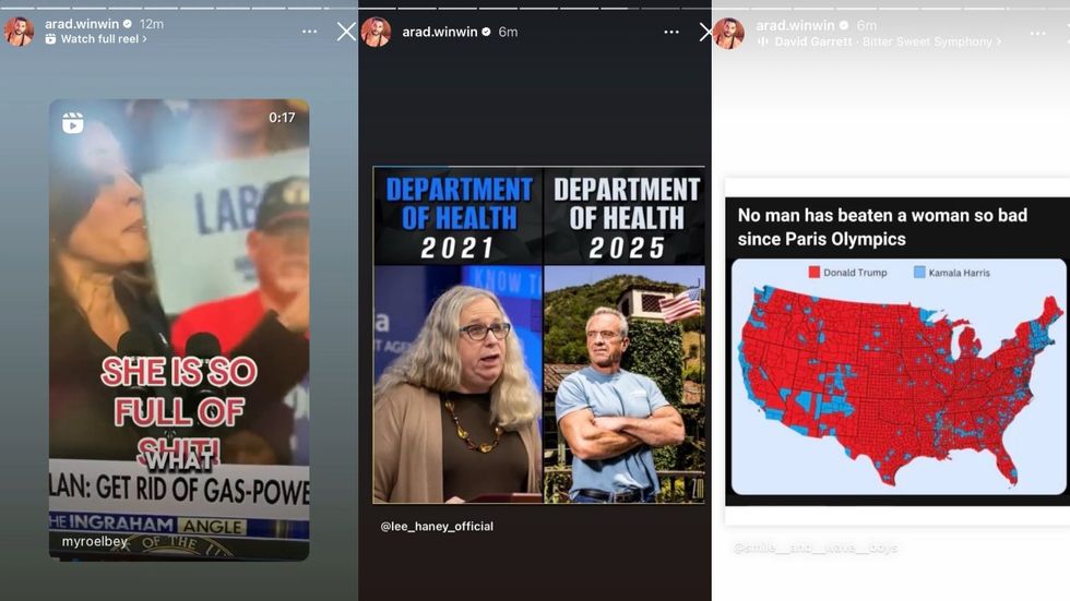 \u200bArad Winwin via Instagram\u200b stories