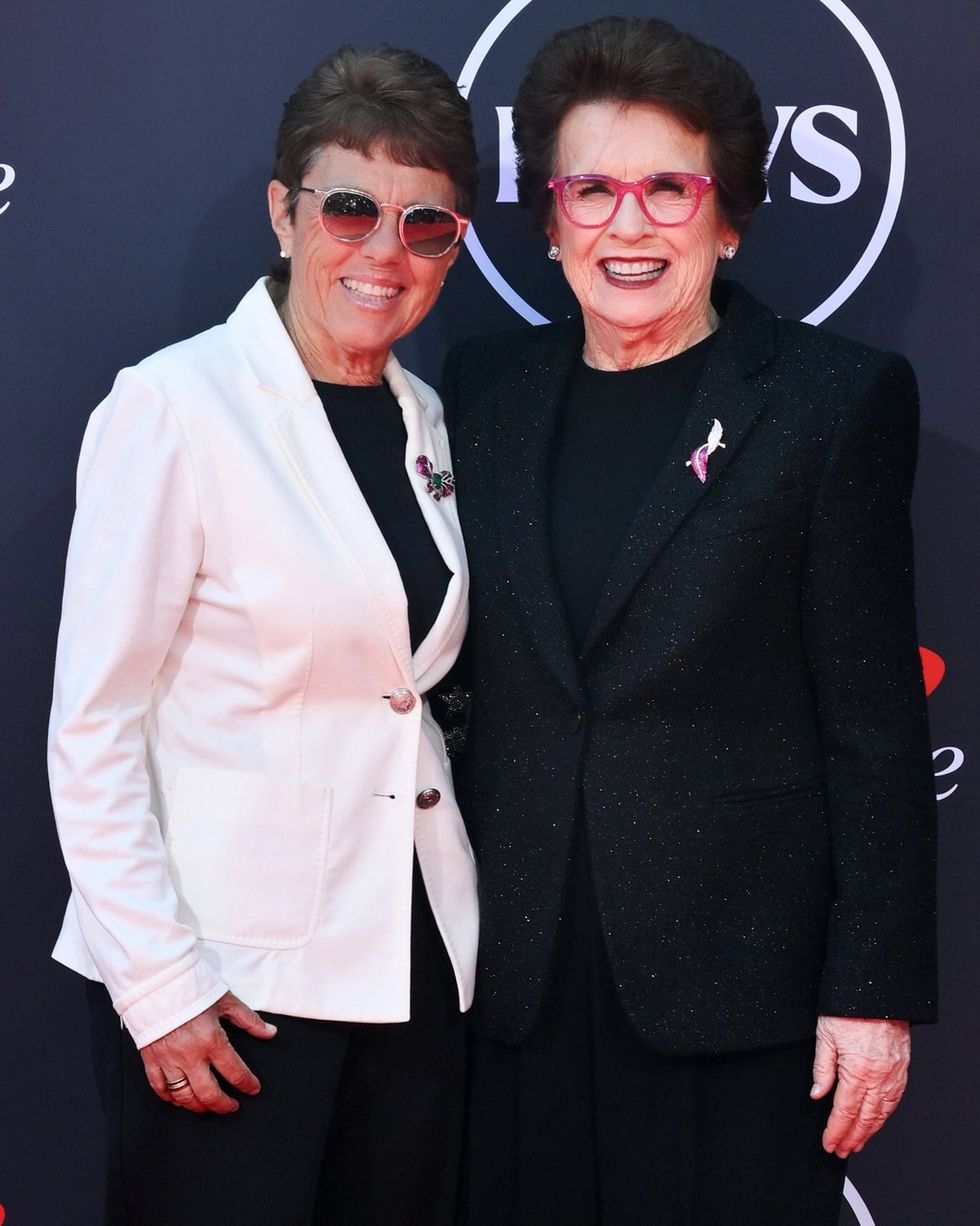 \u200bIlana Kloss (left) with Billie Jean King at the 2025 ESPY Awards
