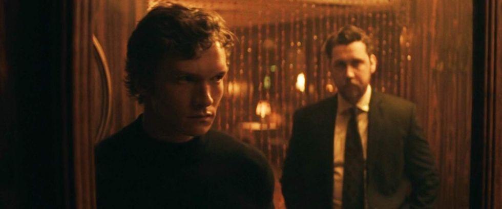 \u200bIlya Rozanov and his brother in 'Heated Rivalry.'