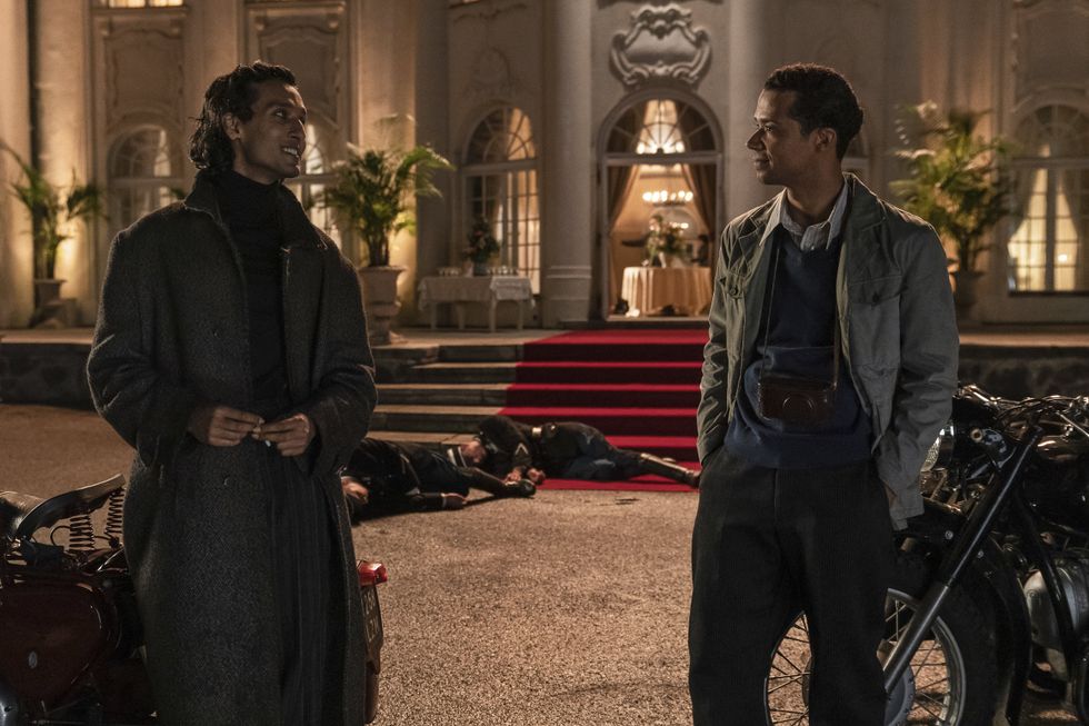 \u200bJacob Anderson as Louis De Point Du Lac and Assad Zaman as Armand - Interview with the Vampire Season 2, Episode 2 - Photo Credit: Larry Horricks/AMC