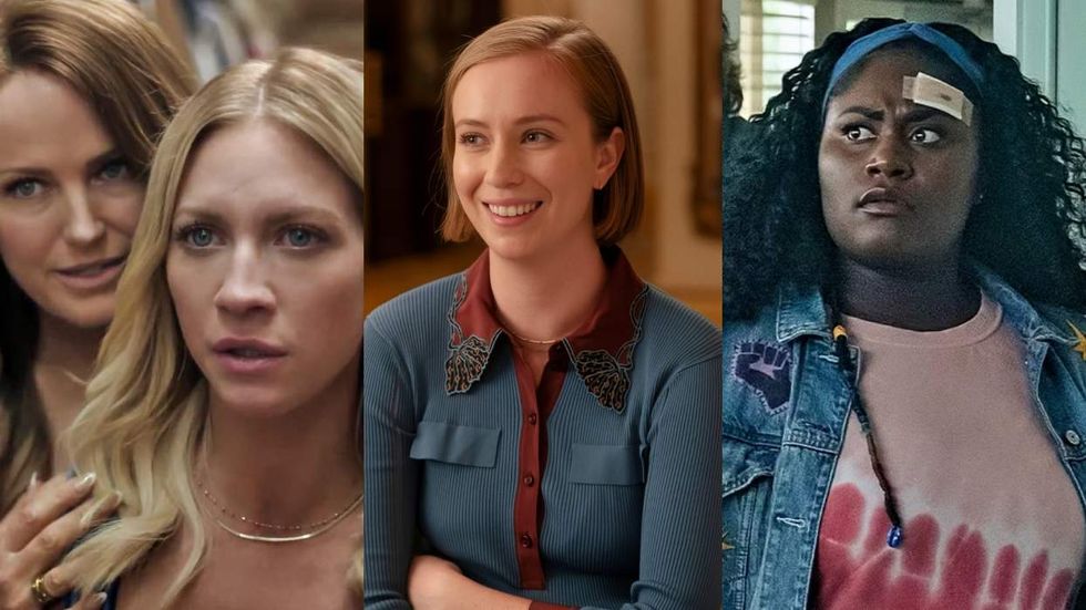 \u200bMalin Akerman as Margo Banks and Brittany Snow as Sophie O'Neil on The Hunting Wives; Hannah Einbinder as Ava Daniel on Hacks; Danielle Brooks as Leota Adebayo on Peacemaker