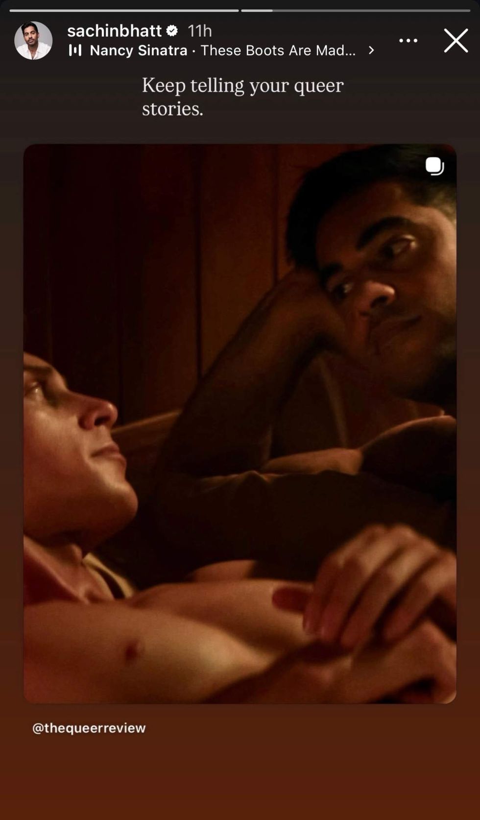 \u200bSachin Bhatt, who played Major Wilkinson on Boots, shared via Instagram Story.