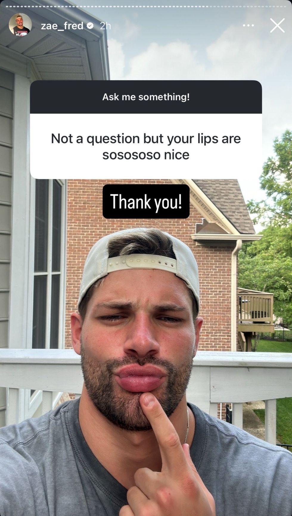 \u200bZae Frederich answered \u200bBig Brother 27\u200b questions from fans via Instagram stories