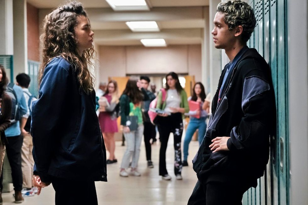 \u200bZendaya and Dominic Fike on Euphoria season 2