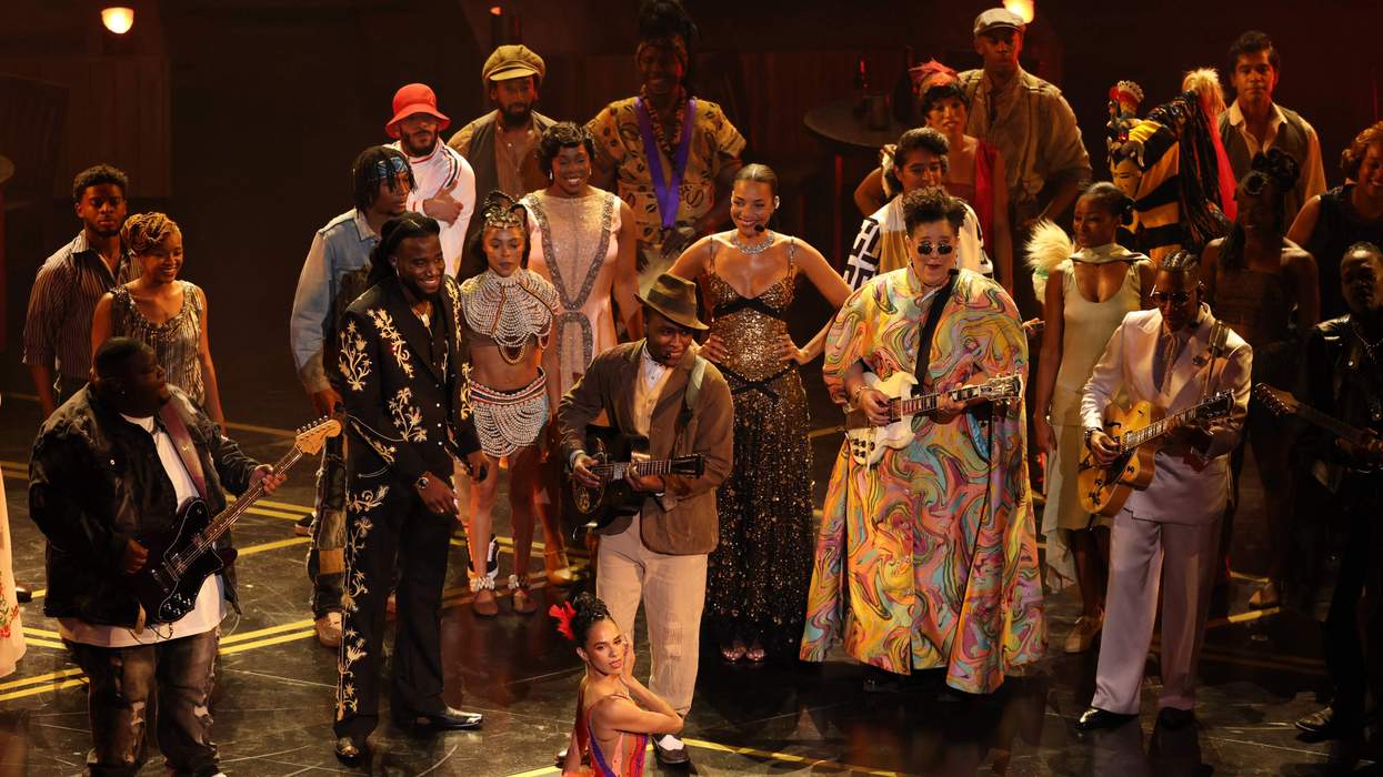 US singer Shaboozey, US musician Raphael Saadiq, US singer songwriter Miles Caton and US dancer Misty Copeland perform onstage during the 98th Annual Academy Awards at the Dolby Theatre in Hollywood, California on March 15, 2026.