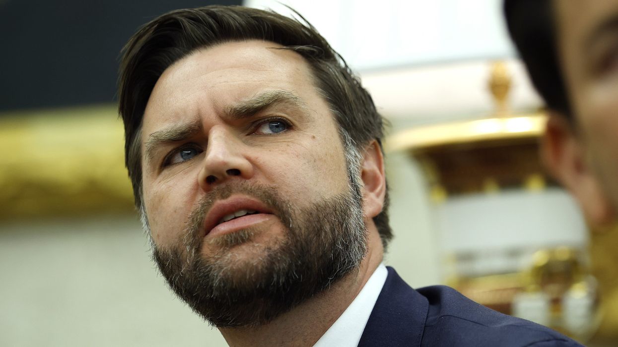 Vice President JD Vance looking confused.