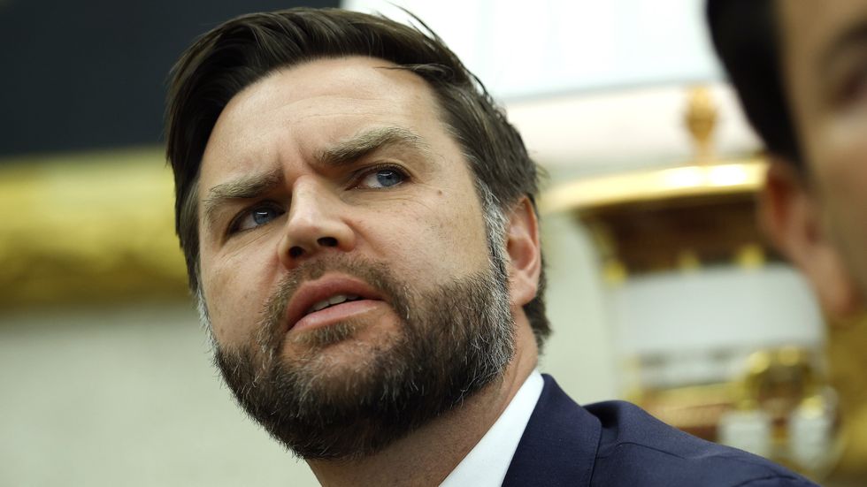 Vice President JD Vance looking confused.