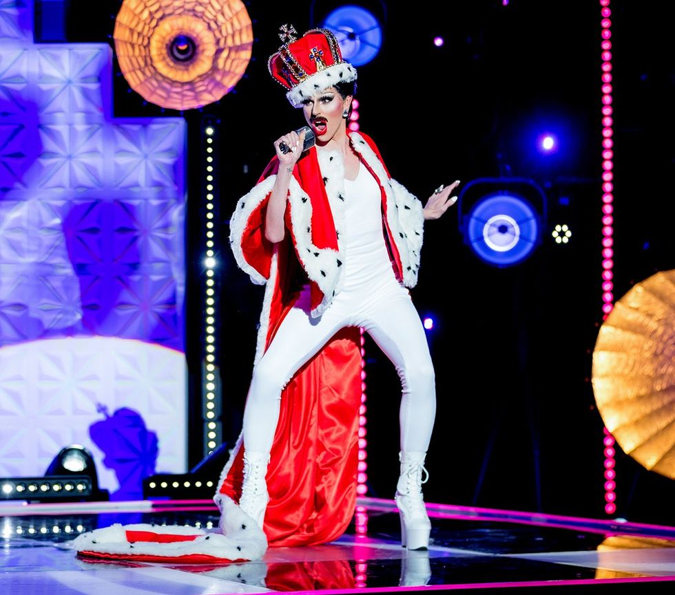 Vicki as Freddie Mercury