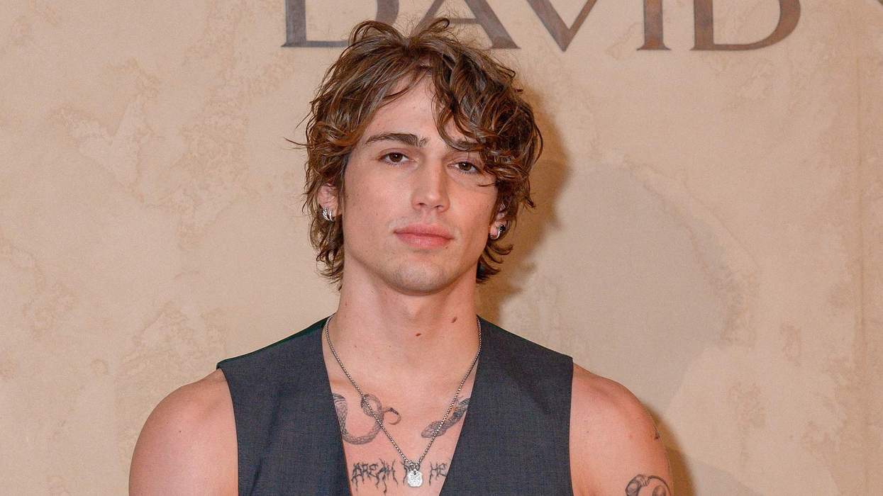 Vinnie Hacker walks the red carpet during the David Yurman After Party.