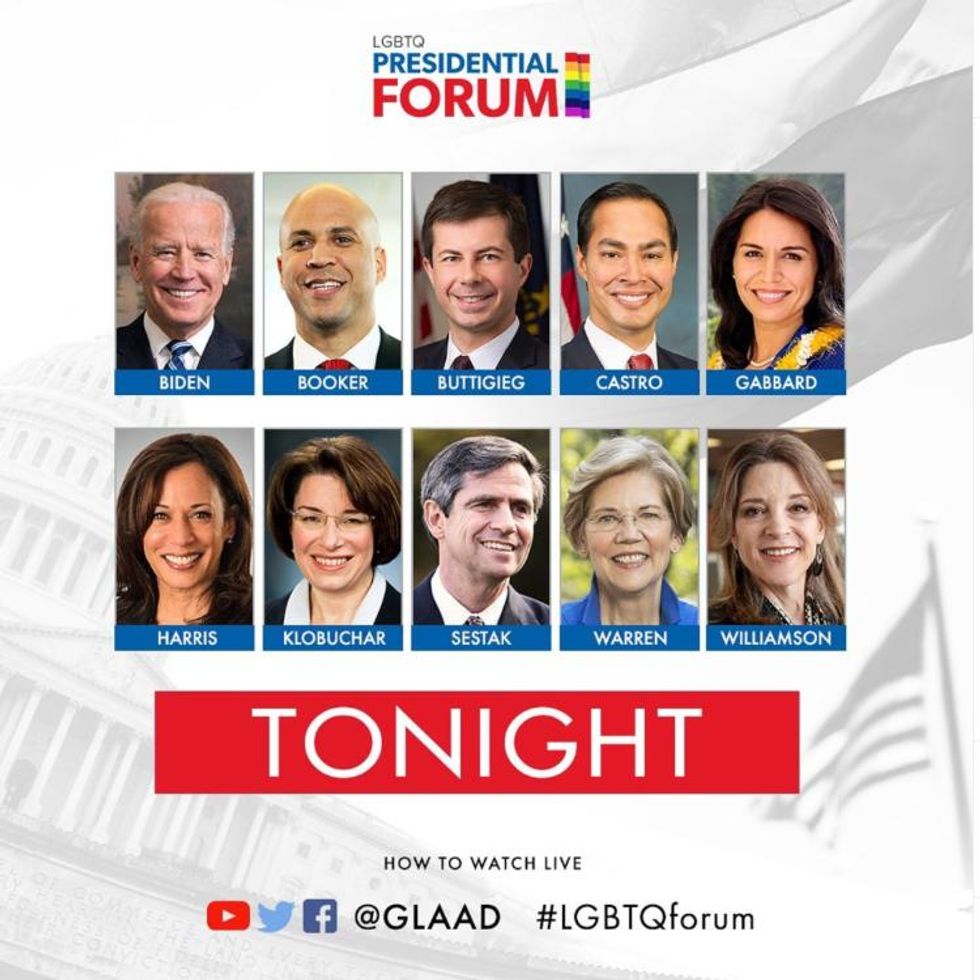 Which Candidates Will Be at the LGBTQ Presidential Forum?