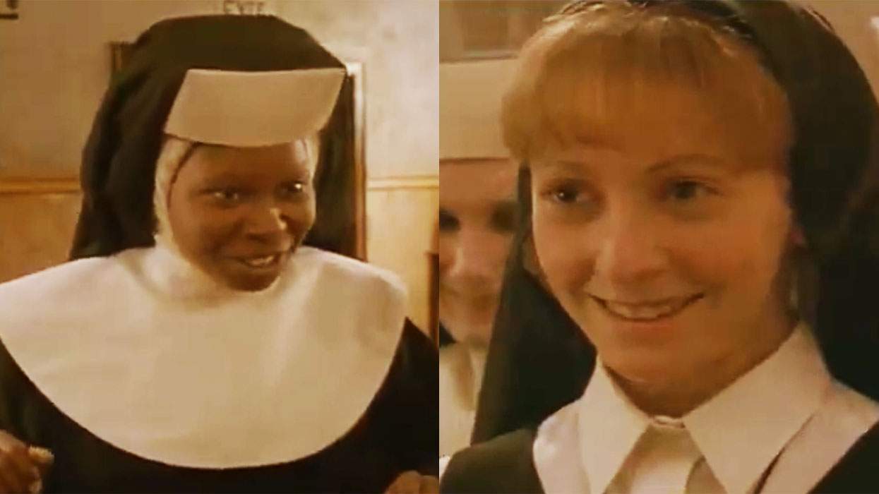 Whoopi Goldberg and Wendy Makkena in 'Sister Act.'