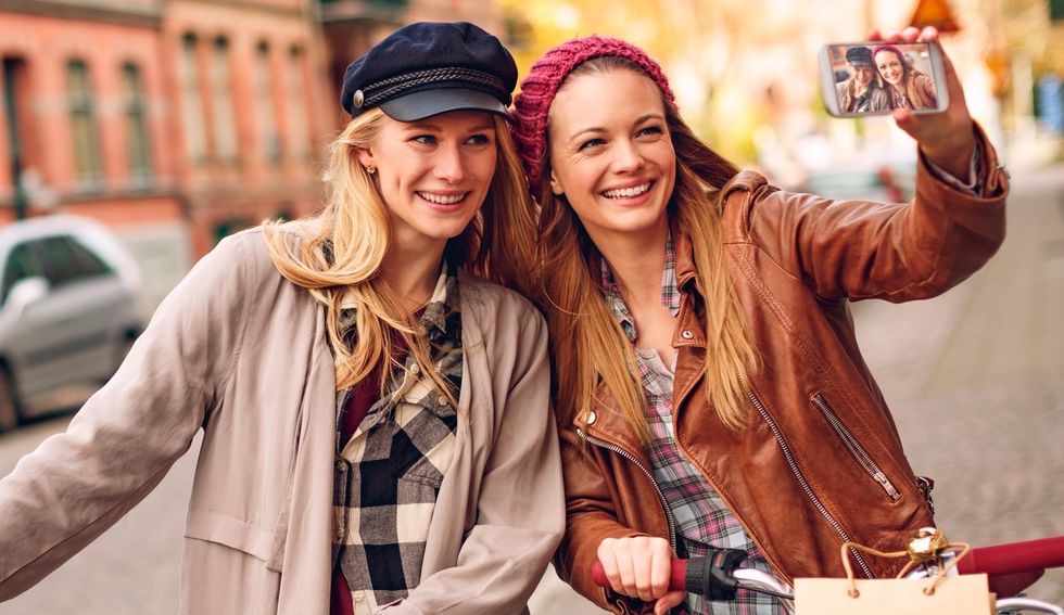 women wearing flannel & layers