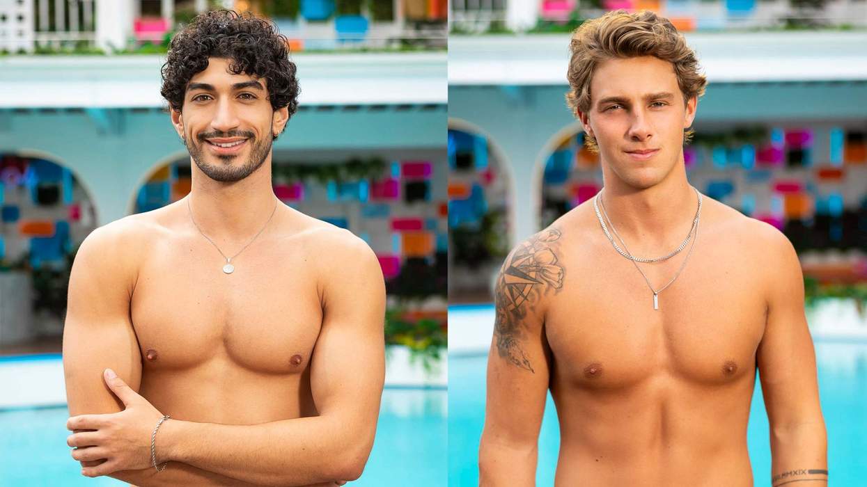 Zacharias Georgiou & Caleb McDaniel on Love Island.