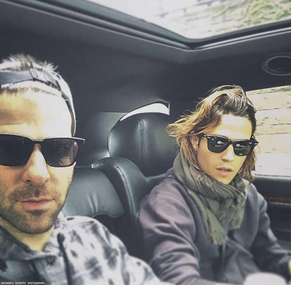 Zachary Quinto and Miles McMillan