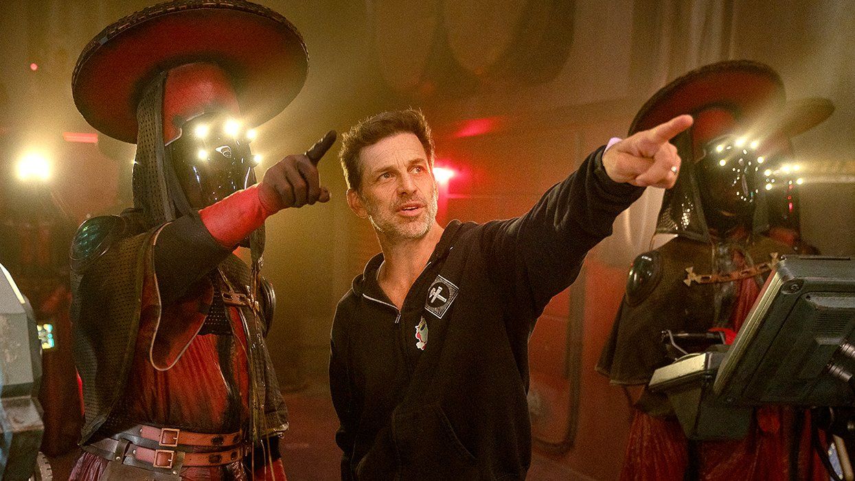 Zack Snyder on the set of Rebel Moon