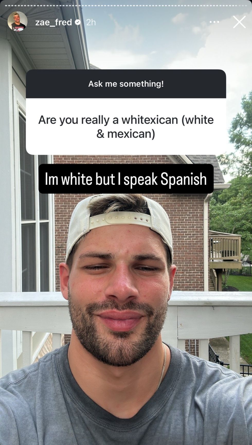 Zae Frederich answered \u200bBig Brother 27\u200b questions from fans via Instagram stories