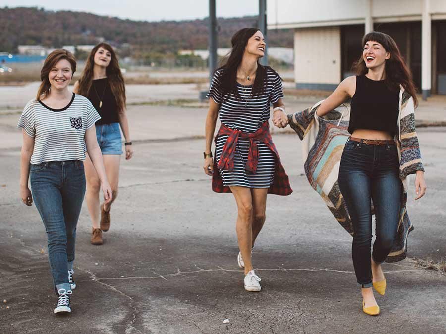 This is a photo of a group of friends. 