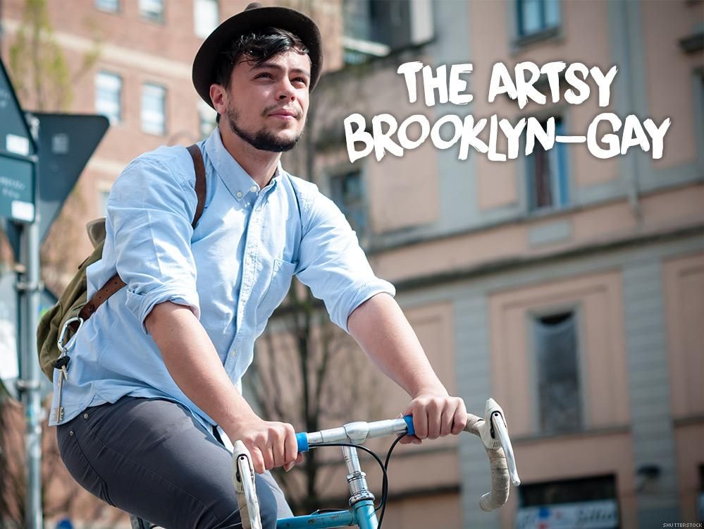 1. The artsy Brooklyn-gay