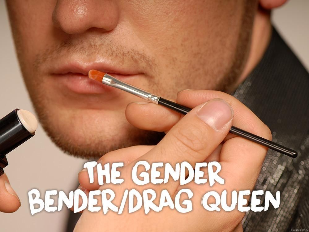 2. The gender bender/drag queen