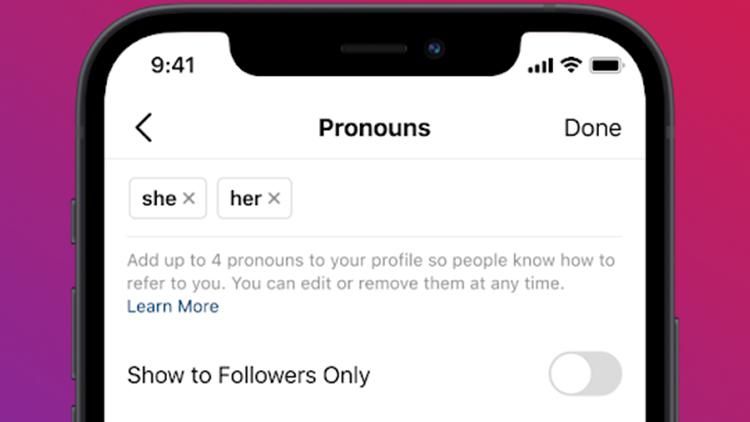 Pronouns instagram