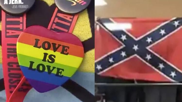 confederate flag gay flag meme