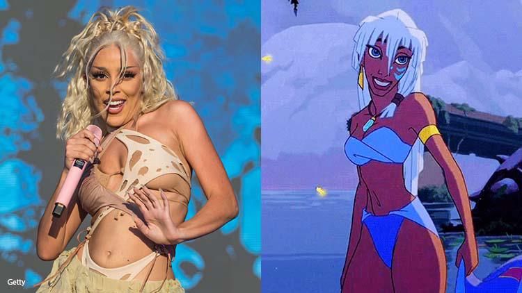 Doja Cat Dressed as Princess Kida From 