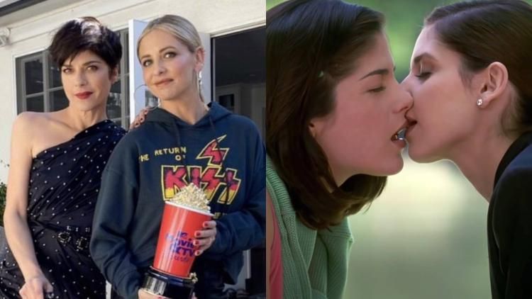 Sarah Michelle Gellar Selma Blair Recreated That Iconic Movie Kiss Diandra kisses gautam after getting locked in the. sarah michelle gellar selma blair