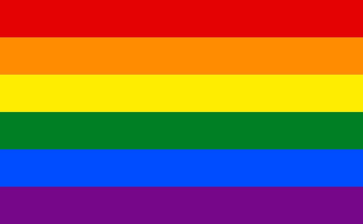 Bandera tradicional del orgullo gay