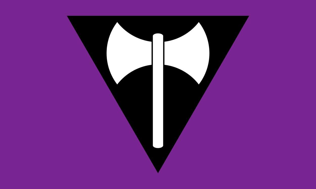 Labrys Lesbian Pride Flag